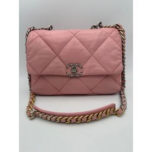 Chanel CHANEL 19 Medium Pink Women's Handbag